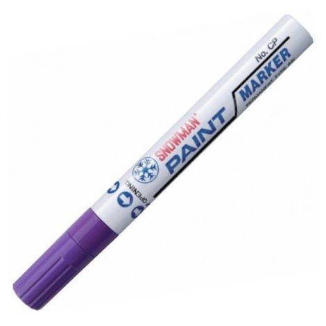 Marker suchościeralny do białych tablic Snowman 1.5mm-3.0mm, Fioletowy